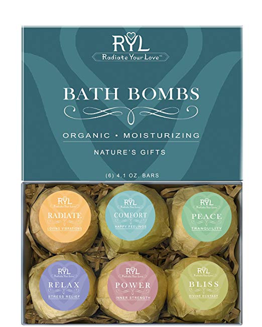 Organic Bath Bombs 6 Pack