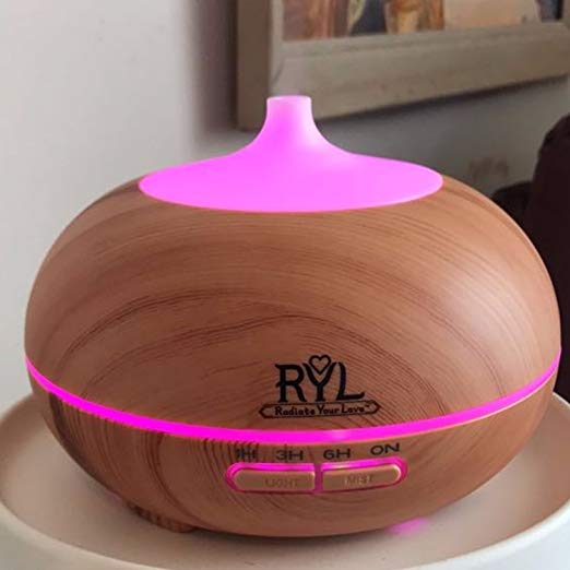 Bamboo Color Changing Aromatherapy Diffuser 300ml