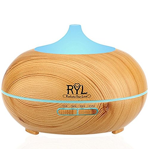 Bamboo Color Changing Aromatherapy Diffuser 300ml
