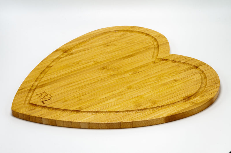 Eco Bamboo Heart Shaped Cutting Board